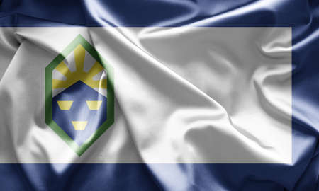 Flag of Colorado Springs, Colorado  の写真素材