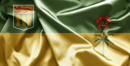 Flag of Saskatchewanの写真素材