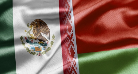 Mexico and Belarusの写真素材