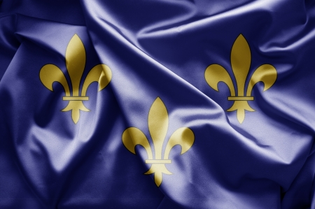 Flag of Ãle-de-Franceの写真素材