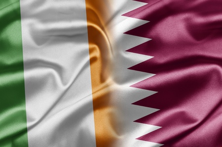 Ireland and Qatarの写真素材