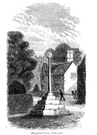 Cross. Monument Retro and old imageの写真素材