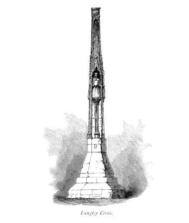 Cross. Monument Retro and old imageの写真素材