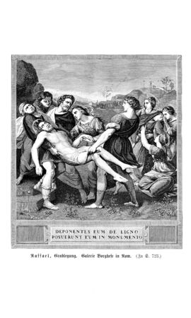 Christian illustration. Old imageの写真素材