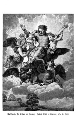 Christian illustration. Old imageの写真素材