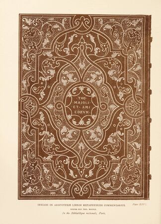 Bookbinding illustration. Retro and old imageの写真素材