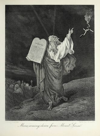 Christian illustration. Retro and old image