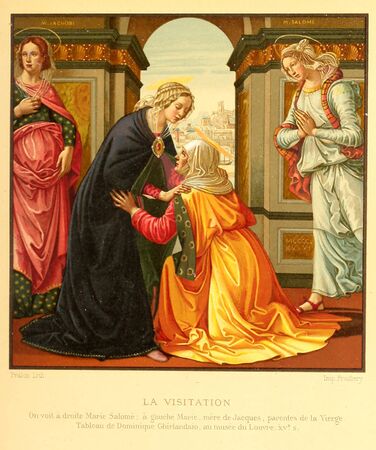 Christian illustration. Retro and old imageの写真素材