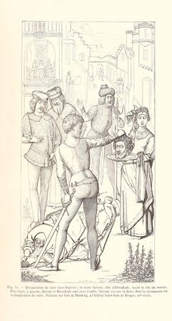 Christian illustration. Retro and old imageの写真素材