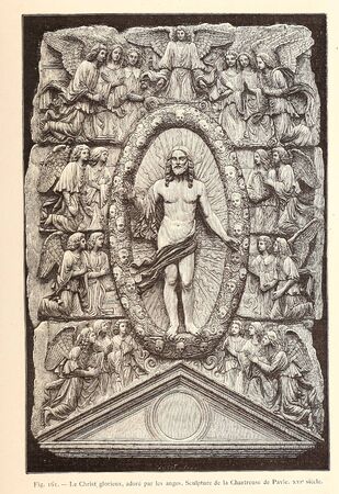 Christian illustration. Retro and old imageの写真素材