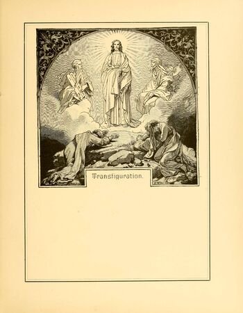 Christian illustration. Retro and old imageの写真素材