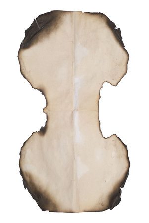 old paper with burnt edgeの写真素材