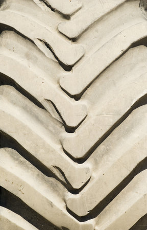 close up view of a car tireの写真素材