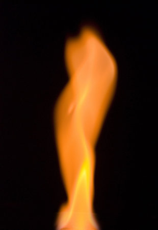 bright fire over black background