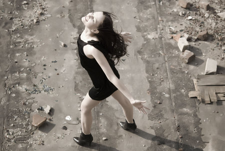 image of a happy womanの写真素材