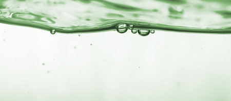 bubbles in water great as a backgroundの写真素材