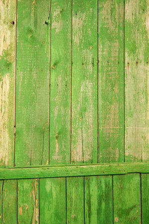 green wooden fence great as a backgroundの写真素材