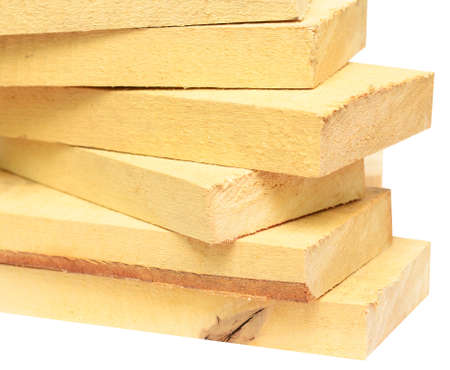 wood planks isolated on white background