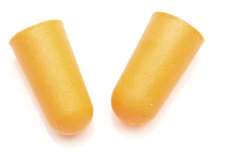 ear plugs isolated on white