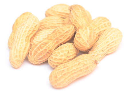 peanuts isolated on white background