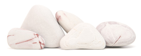 pile of stones isolated on white backgroundの写真素材