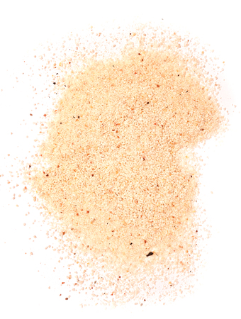 pile of sand isolated on white backgroundの写真素材