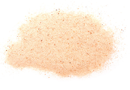 pile of sand isolated on white backgroundの写真素材