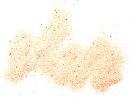 sand pile isolated on white backgroundの写真素材