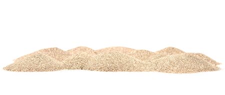 sand dunes isolated on white backgroundの写真素材