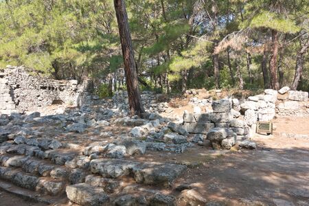 Ruins of the ancient city at Phaselisの写真素材