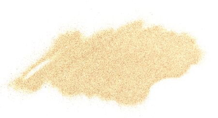 sand pile isolated on white backgroundの写真素材