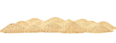 sand dunes isolated on white backgroundの写真素材