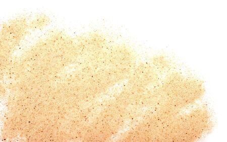 sand pile isolated on white backgroundの写真素材