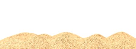 sand dunes isolated on white backgroundの写真素材