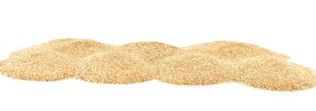 sand pile isolated on white backgroundの写真素材