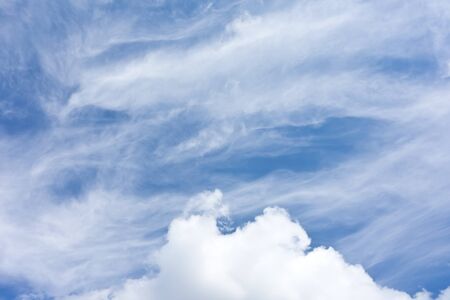 blue sky and white clouds