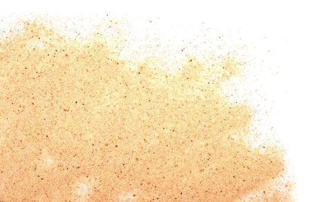 sand pile isolated on white backgroundの写真素材