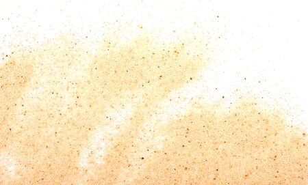 sand pile isolated on white backgroundの写真素材