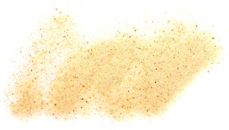 sand pile isolated on white backgroundの写真素材