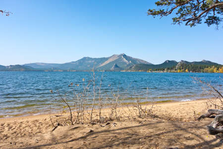 beautiful lake in Kazakhstan, Borovoeの写真素材