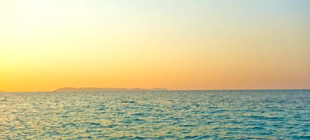 sunset over the seaの写真素材