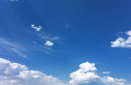 blue sky with beauty cloudsの写真素材