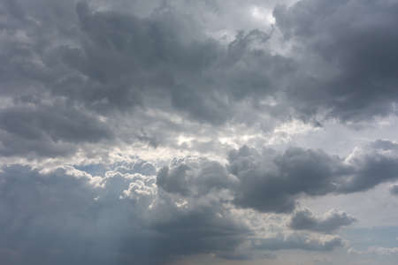 sky with clouds before rain