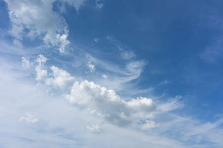 beautiful blue sky with clouds