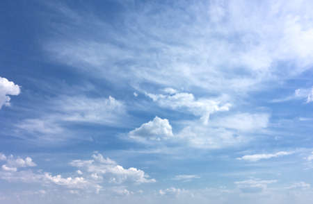 blue sky with beauty clouds