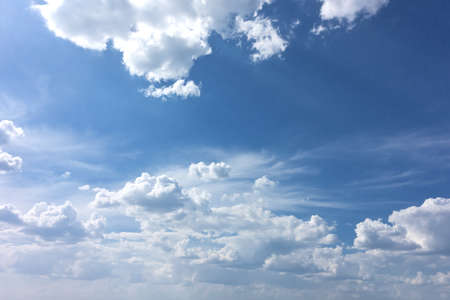 blue sky with beauty clouds