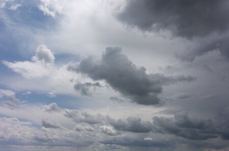 dark stormy clouds before rain