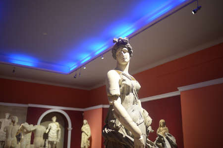 statue of a dancing woman, at Antalya Archaeological Museumのeditorial素材