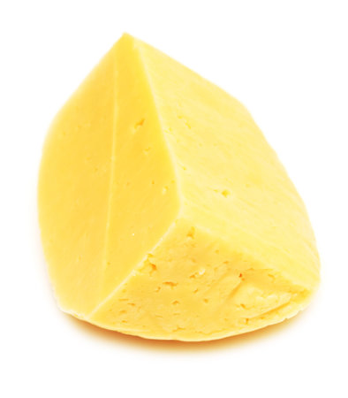 cheese isolated on white backgroundの写真素材