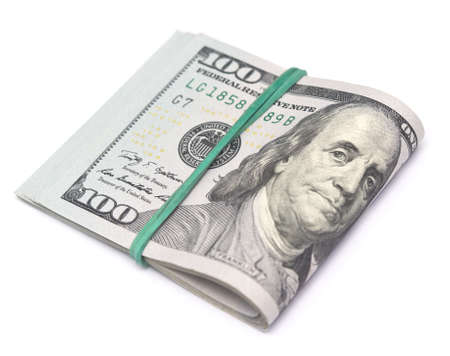 dollars isolated on white background